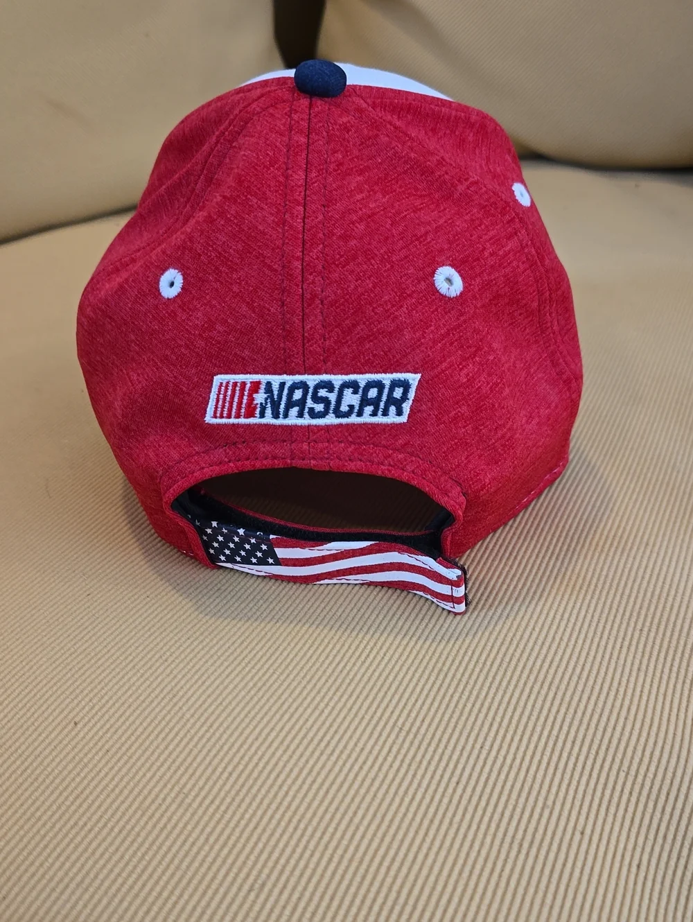 NASCAR Red and Navy 9FORTY Cap Interior Detail